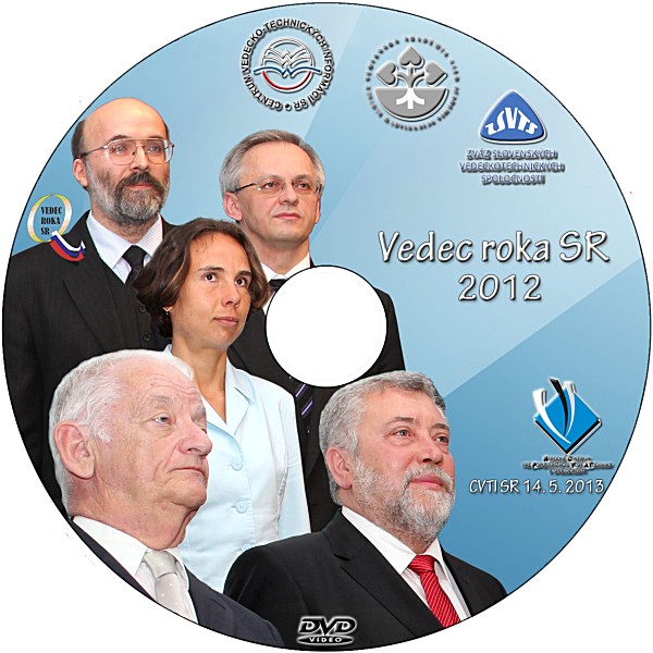 Náhľad potlače DVD Vedec roka SR 2012