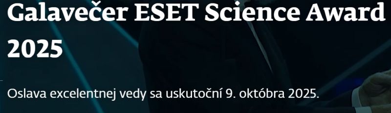 banner galavecer eset science awards 2025 800 | WebJET CMS