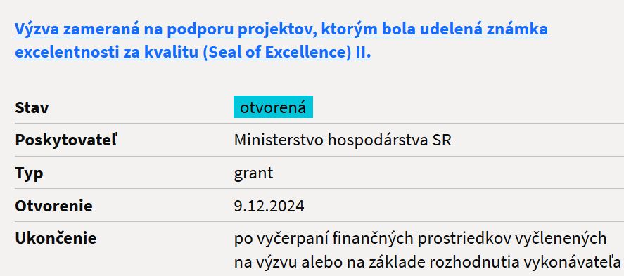 banner vyzva seal excellence ii 800 | WebJET CMS